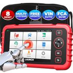 LAUNCH OBD2 Scanner,2023 Newest CRP129X Elite Scan Tool, 8 Reset TPMS/Oil/EPB/SAS/BMS/Throttle Reset,Injector Coding, Lifetime Free Wi-Fi Update, ABS/SRS/TCM/Engine Car Scanner,Auto VIN, Battery Test