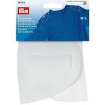 Prym 993816 Shoulder Pads Set-in with Hook and Loop Fastening Flesh M-L, White, 160 x 115 x 15 mm, Haut, 2 Stück