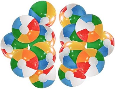 Lamnhin 12'' Beach Ball for Kids - 14 Pack Beach Balls Bulk Inflatable Pool Beach Balls Bulk Hawaiian Tropical Theme Party Decorations Favors Supplies