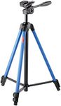 Velbon & Coleman 300980 CV-3 Family Tripod, Blue, 3 Tiers, Lever Lock, Leg Diameter 0.7 inches (17 mm), Small, 3-Way Head Included, Quick Shoe Compatible, Aluminum Legs, Blue