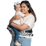 LITTLEBUM Silver Hills Detachable Hip Seat Baby Carrier Ergonomic, Adjustable, Supportive And Lightweight It Supports Up To 20 Kg Perfect For Front And Back Carrying, Toddler