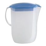 3 Litre Plastic Jug Fridge Door with Lid Water Juice Milk Drinks Container Mixed