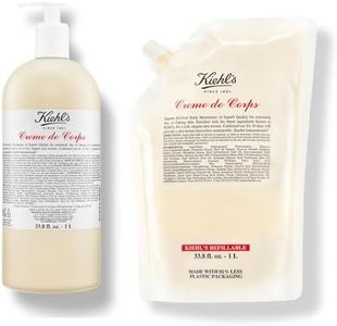 Kiehl's Creme de Corps Duo, Rich, Luscious Body Lotion, with Cocoa Butter and Shea Butter for Fast Absorbing Hydration - Jumbo Value Bundle