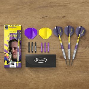 Target Luke Littler 22g Steel Tip Darts – Professional Set