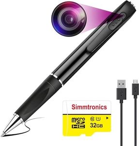 Eyetech 360 4K Full HD Pen Camera Hidden Camera Ultra Small Camera, Support 128GB Micro SD Card Long Battery Backup Audio & Video Recording Pen for Security Purpose Indoor Outdoor Usage