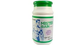 Mister Gain+ Ayurvedic Weight Gainer| Helps in Increasing Muscle Growth & Strength | Ayurvedic Weight Gain Tablets | New & Improved Formula For Men & Women| 100% Ayurvedic | 60 Tablets