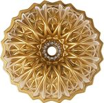 Nordic Ware Cut Crystal Cast Bundt Pan, 10 Cup Capacity, Gold