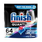 Finish - Quantum - 64ct - Dishwasher Detergent - Powerball - Ultimate Clean & Shine - Dishwashing Tablets - Dish Tabs