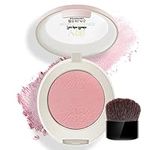 Blush Powder For Cheeks Soft Blusher Makeup Mineral Powdery Blush With Brush,Rich Colors, Buildable, Easy To Blend Matte Finish Powder Long-Lasting Face Makeup Vegan&Cruelty Free (01, One Size)