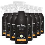 Method Daily Granite Cleaner Spray, Plant-Based Cleaning Agent Safe for Granite, Marble, and Other Sealed Stone, Orange Tangerine Scent, 828 ml Spray Bottles, 8 Pack, Packaging May Vary