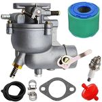 390323 Carburetor for Briggs & Stratton with Tune-Up Kit 299169 398170 394228 7HP 8HP 9HP Horizontal Engines Troybilt Carb 170401 170412 190400 194412 195431 Motor Generator Snow Blower