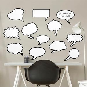 Fathead Dry Erase: Thought Bubbles-Large Removable Wall Decals, Multicolor
