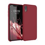 kwmobile Case Compatible with Apple iPhone XR Case - TPU Silicone Phone Cover with Soft Finish - Dark Red