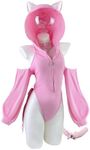 KORURACLUB Sexy Cat Maid Outfit Womens Lingerie Set Kitten Cat Claw Cosplay Sexy Sweater lingerie animal Cosplay lingerie (Pink, XS-M)