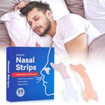 Emooncn 50PCS Nasal Strips, Large Nose Strips Stop Snoring Aids for Men Anti Snoring Devices Relieve Nasal Congestion Snoring Aids for Men Women,Individually Packed