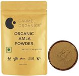 CARMEL ORGANICS Amla Fruit Powder | 340 grams(Pack of 1) | Jaivik Bharat Certified | Indian gooseberries Powder. | Malanelli,Amalakkamu,Usirikai Powder | No Added Preservatives