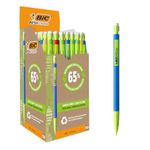 BIC Matic ECOlutions Mechanical Pencils - Box of 50 with Assorted Barrel Colours - 0.7 mm HB Friendly Pencils with Resistant Leads, black