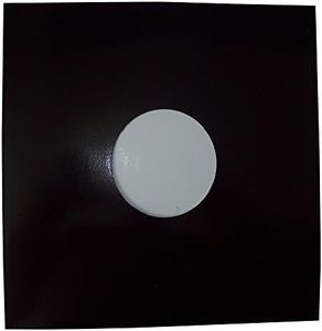 50 Quality Large Gloss Finish Black Card 12" LP Record Vinyl Sleeves Covers Protectors with Large Centre Hole - Size 310 x 305mm - Scratch/Mark Protection - Protective Packaging