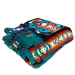 Sacred Thread Fleece Blanket 40"x60" South Western Blankets, Reversible Mexican Blankets Vibrant Aztec Blankets and Throws for Aztec Decor for Home Native American Throw Blanket in Flannel Lake Throw