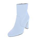 Steve Madden Women's Editor Bootie, White Leather, 7 UK