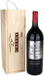 Calvet - Coffret cadeau vin rouge Grande Réserve, Bordeaux Supérieur - Magnum en caisse bois (1 x 1.5 L)