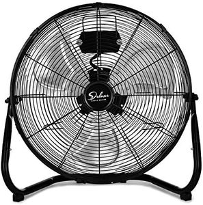 Simple Deluxe 20 Inch 3-Speed High Velocity Heavy Duty Metal Industrial Floor Fans , Black, 20"