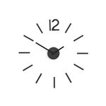 Umbra Blink Clock, Metal, Black, 33.02 x 33.02 x 5.08 cm