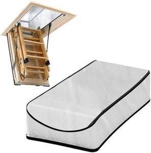 Attic Stairway Insulation Cover 25”x54”x11”, Attic Stairs Door Ladder Insulator Pull Down Tent with