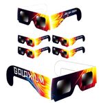 [6 Pack] Solar Eclipse Glasses AAS Approved 2024 - Trusted for Direct Solar Eclipse Viewing - ISO 12312-2 & CE Certified Lunette Eclipse Solaire