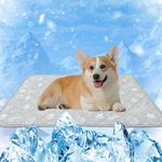 MH MYLUNE HOME Self Cooling Mat for Dog, 28”x39” Arc-Chill Cooling Fiber & Endothermic Color Changing Pet Cooling Pad, Foldable & Washable Non-Toxic Summer Pet Blanket