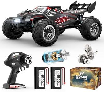 Hosim 1:10 RC Cars for Adults and Kids, High Speed Large RC Truck 48+ KMH, 4X4 Off-Road All Terrains Waterproof Remote Control Car, Hobby Grade Fast Racing Toy Gift Monster Trucks