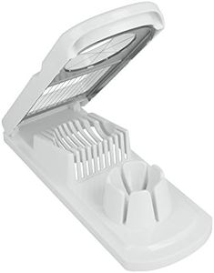 Metaltex 2-Way Egg Slicer, White Plastic