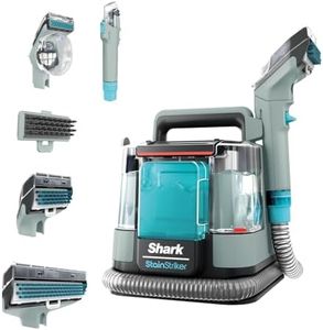 Shark StainStriker Pulitore Tappezzeria e Smacchiatore, 5 Accessori, Animali Domestici, Fessure e Tubo Flessibile, 2 Detergenti, Rimuove le Macchie, Odore e Sporco, Leggero, 450W, Grigio, PX200EUCP