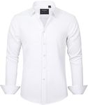 J.VER Men's White Formal Dress Shir