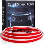 HConce 71 Inches Car Hood Light Strip,Dynamic Car LED Strip Light,Exterior Flexible Daytime Running Light Strip for Car,Truck,SUV (White Light) (JGD-01)