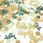 Confetti Tissue Sprinkle Confetti Dount 350 Pcs Baby Shower Decorations Confetti Champaign Gold Ivory Sage Green Table Scatter Confetti for Ice Cream Theme Party Birthday Party Wedding