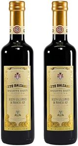 Giusti Premio Aged Balsamic Vinegar of Modena Italy - Italian Aceto Balsamico di Modena IGP Certified for Meats, Vegetables, Bread, and Desserts 16.9 fl oz / 500ml (2 pack)