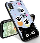 RYUITHDJP for Cricket Icon 4 Phone Case 6.5" Cat Cute Design, Phone Case for Cricket Icon 4 Case TPU Stylish Protective Cover