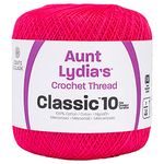 Coats Crochet Classic Crochet Thread, Hot Pink