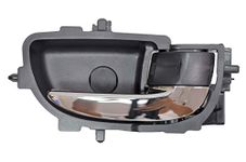 PT Auto Warehouse TO-2189MA-RH - Inner Interior Inside Door Handle, Chrome Lever with Black Knob - Right, Passenger Side