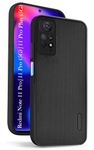 Jkobi Back Cover Case for Xiaomi Redmi Note 11 Pro |11 Pro 5G |11 Pro Plus 5G (Textured Grip Design | Camera Protection | Slim and Light Weight | Soft Touch and Feel | Black)