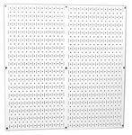 Wall Control 30-P-3232W White Metal Pegboard Pack