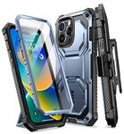 i-Blason Armorbox Designed for iPhone 14 Pro Max Case 6.7'', Full-Body Rugged Kickstand Holster Protective Bumper Case with Built-in Screen Protector (Tilt)