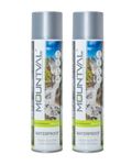 Mountval Waterproof Spray for Jackets, Coats, Outerwear, Boots and Shoes - Protects Leather, Suede, Nubuck and Fabric (2 x 400 ml - 2 x 13.52 fl. Oz.)