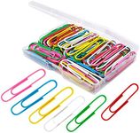 Paper Clips, 100Pcs 2 Inch Large Paper Clips, Assorted Colored Coated Jumbo Paper Clips, Reusable Big Paper Clips, Large Colored Paper Clips for Office School Document Organizing