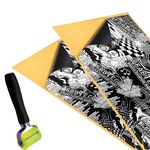 FABTEC Sound Deadening Car Damping Sheets – 32"x18", 3.0mm Thick | Heat & Noise Insulation Mat for Vehicles | High-Performance Silver Soundproofing Material (Set of 2) with Roller