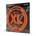 D'Addario ECG26 Chromes Flat Wound Electric Guitar Strings - Medium 13-56