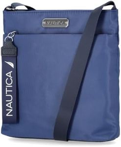 NAUTICA Diver Nylon Small Womens Crossbody Bag Purse with Adjustable Shoulder Strap, Indigo