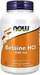 Now Foods, Betaine HCl, 648 mg, 120