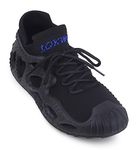 CASSIEY Women's Breathable and Lightweight Upper Mesh Lace up Sneakers Shoes- (Black, 4 UK)